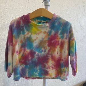 Fairwell Multicolor Tie-Dye Crop Top